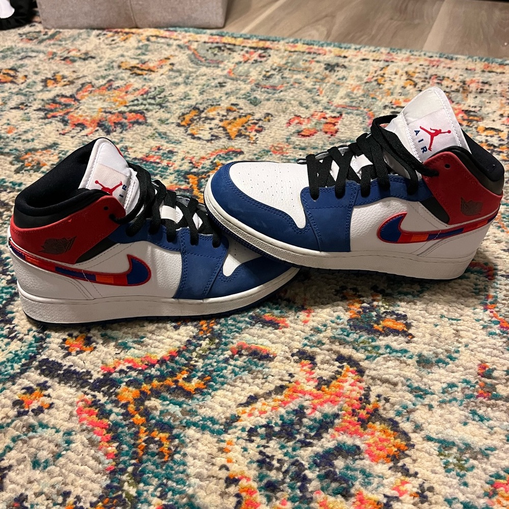 Jordan 1 mid multi colored
